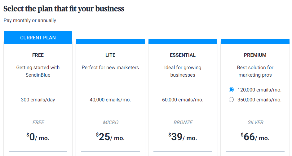 Select a pricing plan: Free, lite, Enterprise, Premium.