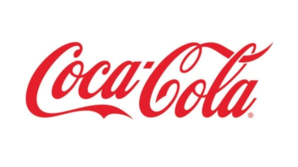 Typography style of the Coca Cola brand used as logo.