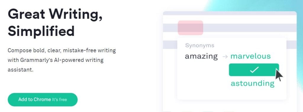 Grammarly Homepage Content Writing Editor Example Photo