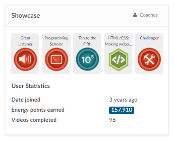 UX reward system with points.