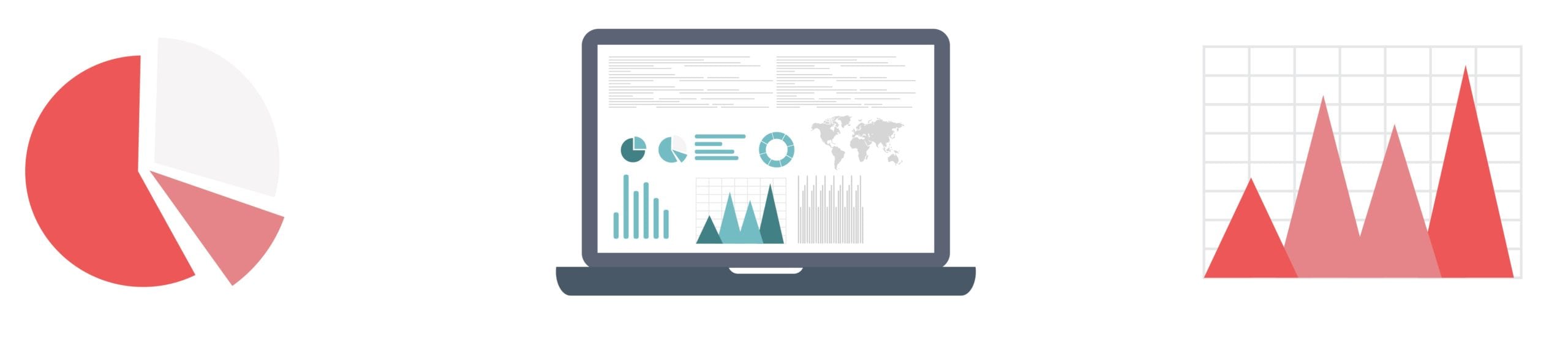 Performance Tracking Element With Laptop With Analytics And Charts.