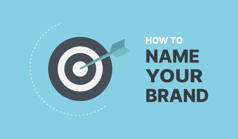 How To Name Your Brand Cover With Text That Features A Target With An Arrow In The center.