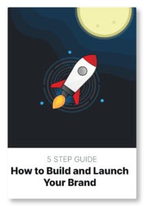 5 Step Guide On How To Build And Launch Your Brand Online PFD Download, Book Cover Photo with Rocket.